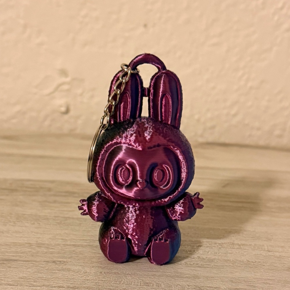 🦋 Multicolor labubu keychain